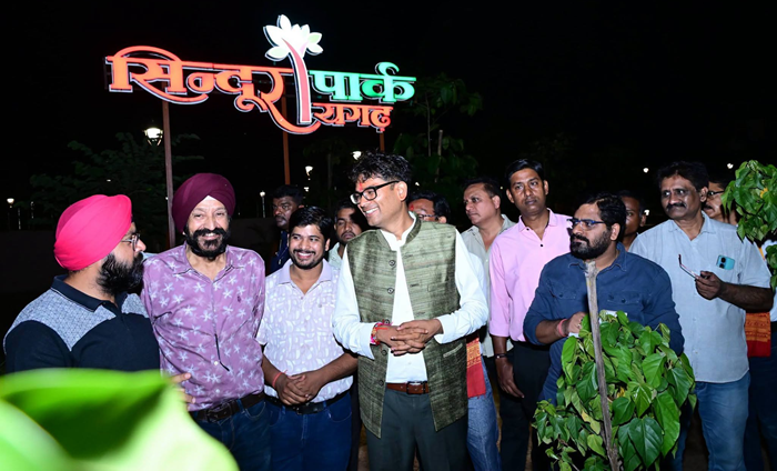 CG Finance Minister inspects ‘Sindoor Park in Raigarh